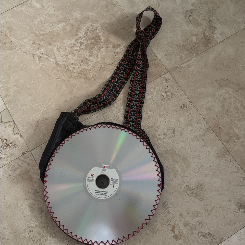 Unique Silver CD Shoulder Bag